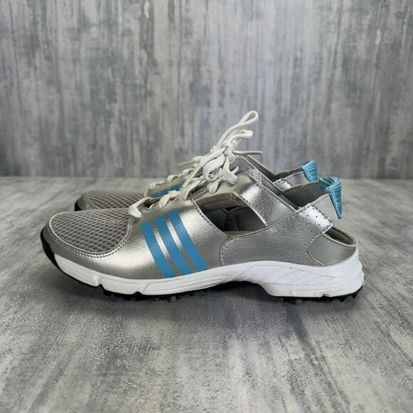 Adidas Adiwear Traxion Lite Golf Ladies Open Heel Shoes Women's Size 6 - Picture 3 of 12